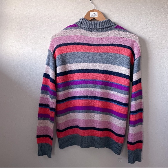 Chaps Women’s Striped Turtle Neck Sweater - Picture 4 of 11